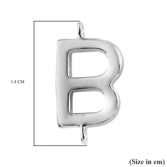 B Initiale Charme 925 Silber platiniert