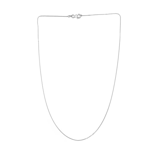 Figaro Silberkette, ca. 50 cm, 925 Silber platiniert