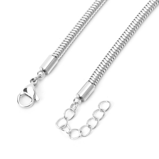 12er-Set Mehrfarbig Kristall und Orange Zirkonia Charme mit 1 armbänd ca. 17+2 cm in Edelstahl