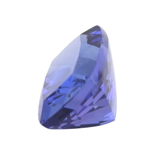 AAAA Tansanit Edelstein, Kissen, Facettierter Schliff, zertifiziert und geprüft ca. 3.24 ct