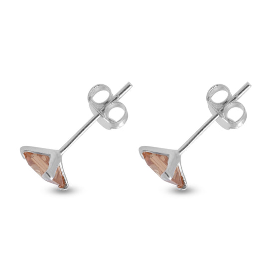 Champagner Zirkonia, Blauer Zirkonia Schmuckset ca. 3,40 ct.