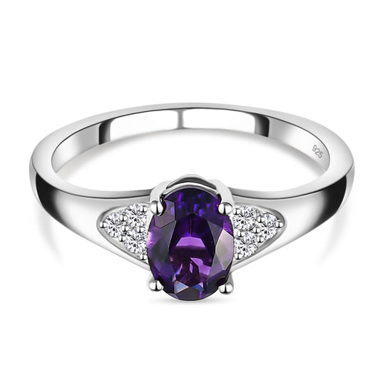Natürlicher, marokkanischer Amethyst-Ring, Anhänger und Ohrringe, ca. 2,53 ct