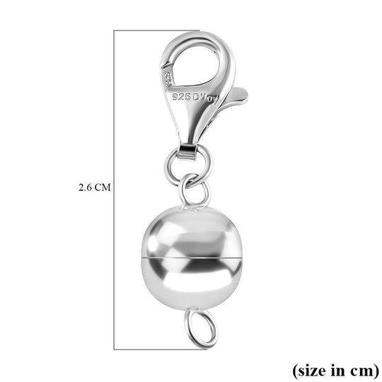 3er-Set Magnet-Karabinerverschluss, 925 Silber