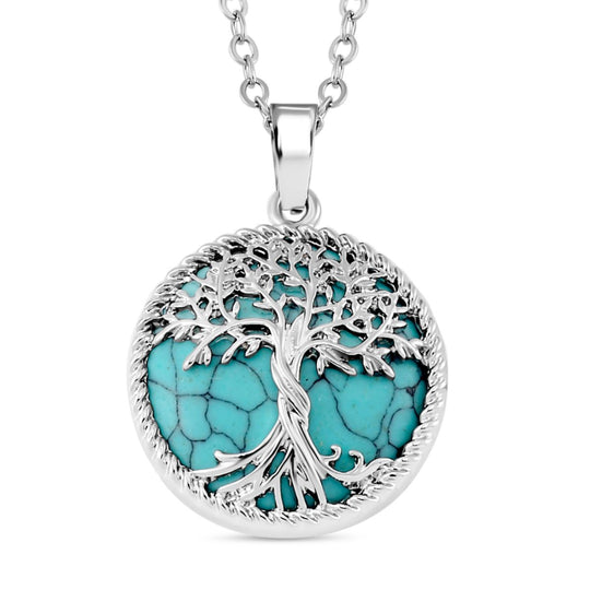Blauer Howlit Schmuckset Legierung ca. 49.00 ct