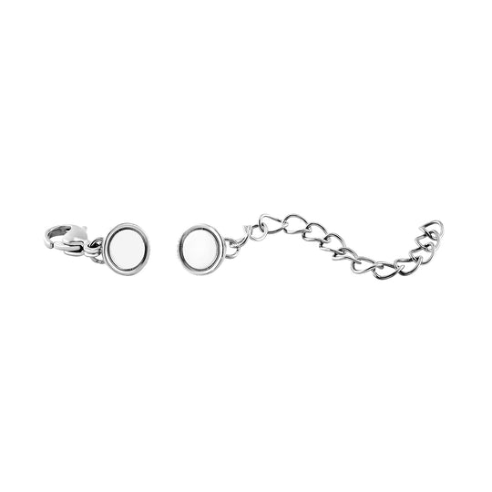 Reiner Edelstahl rhodiniert, Reiner Edelstahl vergoldet Schmuckset ca. 6,30g