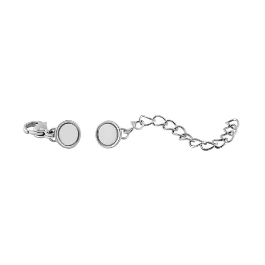 Reiner Edelstahl rhodiniert Schmuckset ca. 6,30g