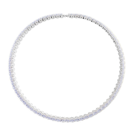 Weißer Zirkonia Schmuckset Nickelfreies Messing