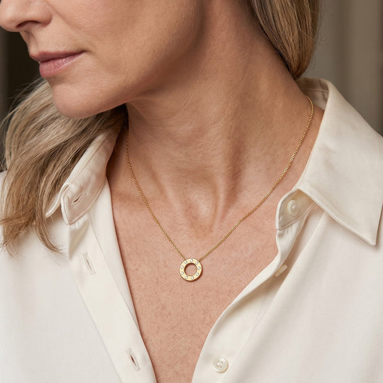 LUXURIANT DIAMOND - Lab Grown Diamant SI-GH Schmuckset 925 Silber Gelbgold Vermeil ca. 0,33 ct.