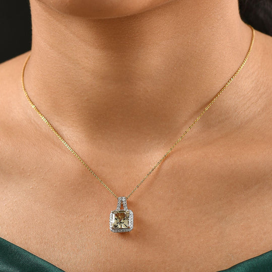 LUXORO AAA Turkizit, Weißer Diamant AGI zertifiziert Schmuckset ca. 50 cm 585 Gold ca. 3.78 ct