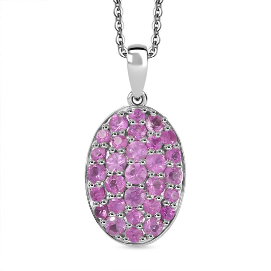 D joy Malgache Neon Apatit Anhänger mit Kette ca. 45 cm, 925 Silber rhodiniert ca. 1.70 ct