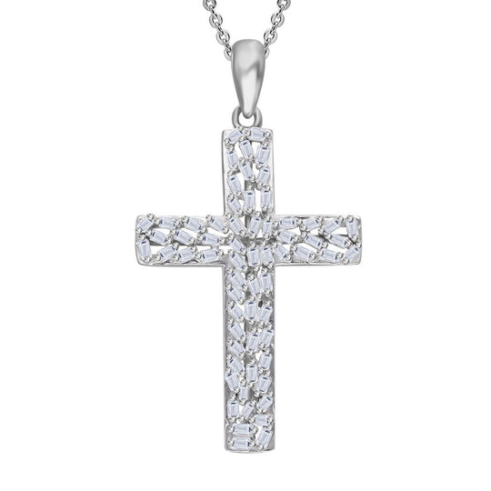LUXURIANT DIAMOND - Lab Grown Diamant SI-GH Anhänger mit Kette, ca. 50 cm, 925 Silber rhodiniert ca. 0,33 ct.