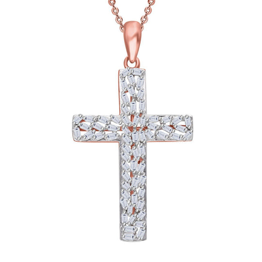 LUXURIANT DIAMOND - Lab Grown Diamant SI-GH Anhänger mit Kette, ca. 50 cm, 925 Silber rhodiniert ca. 0,33 ct.