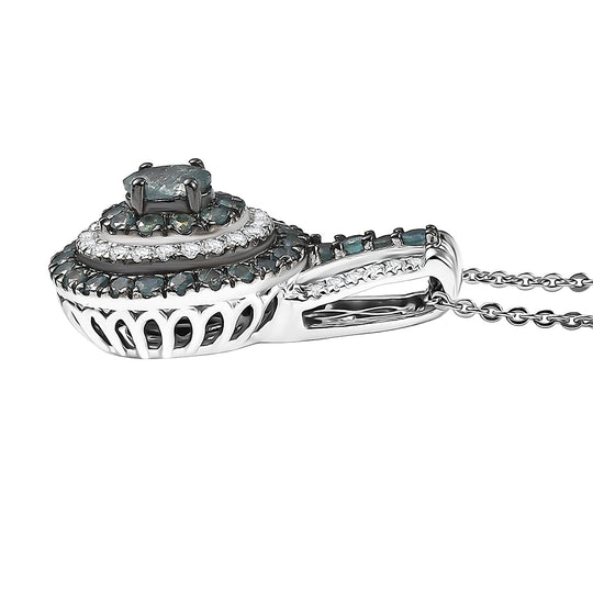 D'Joy Alexandrit Schmuckset ca. 50 cm 925 Silber rhodiniert (7-8 Werktage Lieferzeit)ca. 1.22 ct