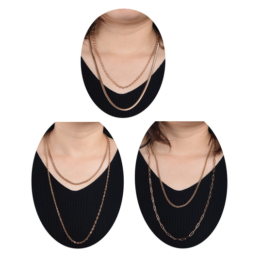 EVER TRUE 316L Edelstahl Ion-Gelbbeschichtung Schmuckset ca. 110,91g