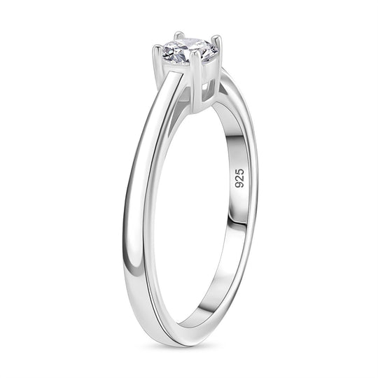 D'Joy GRA zertifiziert Moissanit Schmuckset 925 Silber rosévergoldet (Größe 17) ca. 2.00 ct