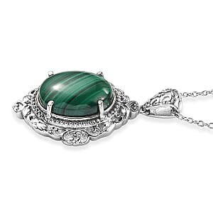 EVER TRUE Malachit Schmuckset ca. 50 cm ca. 17,00 ct.