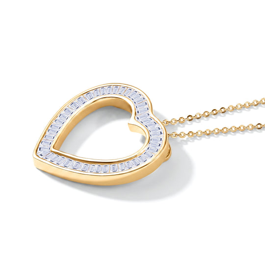 LUXURIANT DIAMOND - Lab Grown Diamant VS-EF SGL zertifiziert Anhänger mit Kette, ca. 50 cm 925 Silber 750 Gelbgold Vermeil ca. 2.00 ct
