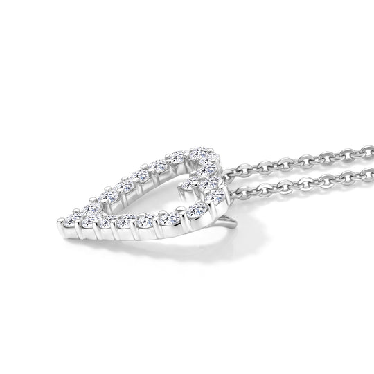LUXURIANT DIAMOND - Lab Grown Diamant SI-GH SGL zertifiziert Schmuckset ca. 45 cm 925 Silber rhodiniert ca. 1.00 ct