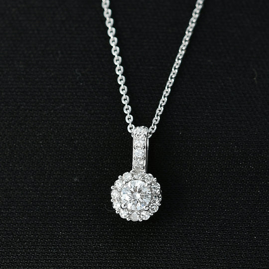 LUXURIANT DIAMOND - Lab Grown Diamant SI-GH Schmuckset ca. 50 cm 925 Silber 750 Gelbgold Vermeil ca. 0.50 ct