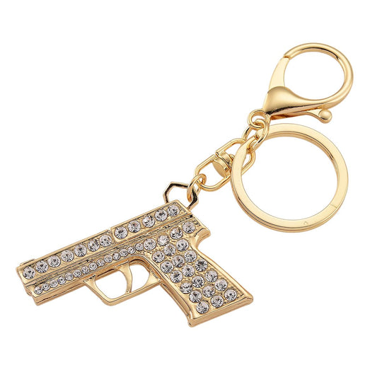 3er Set - Weißer Kristall Schmuckset Legierung emailliert, Legierung Gelb