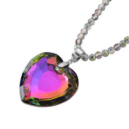 Mysticher regenbogen kristall Anhänger mit Kette ca. 60 cm + 5 cm Extender