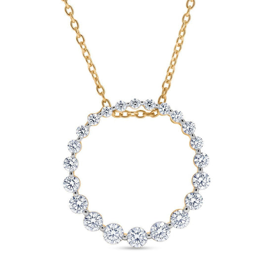 LUXURIANT DIAMOND - Lab Grown Blauer Diamant SI SGL zertifiziert Schmuckset ca. 50 cm 925 Silber Rhodiniert ca. 1.00 ct