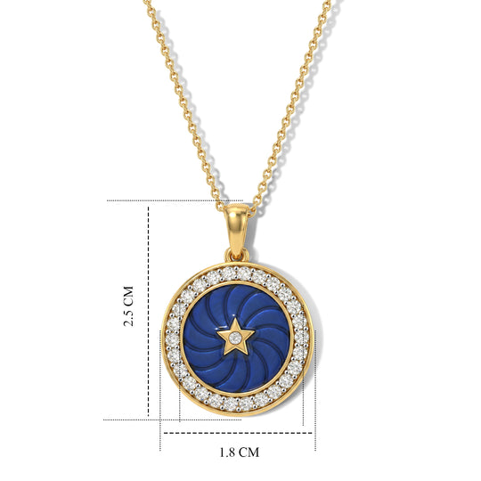LUXURIANT DIAMOND - Lab Grown Diamant SI-GH Schmuckset ca. 50 cm 925 Silber 750 Gelbgold vermeil ca. 0,51 ct.