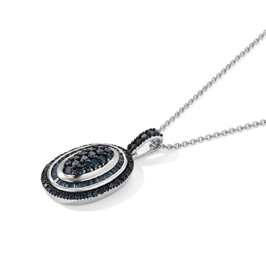 D'Joy Grüner Diamant Schmuckset ca. 50 cm 925 Silber Rhodiniert ca. 1.03 ct