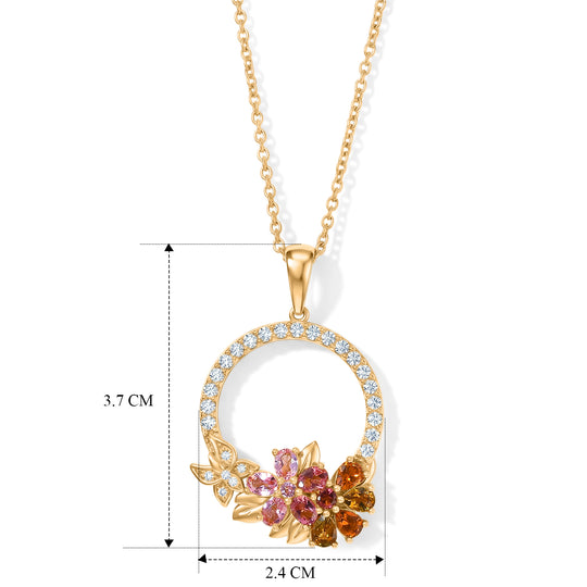 EVER TRUE AA Mehrfarbig-Turmalin Schmuckset ca. 50 cm ca. 2.05 ct