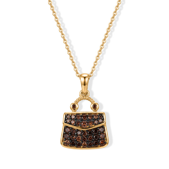 D'Joy Weißer Diamant (IR) Anhänger mit Kette, ca. 50 cm 925 Silber Rhodiniert ca. 0.50 ct