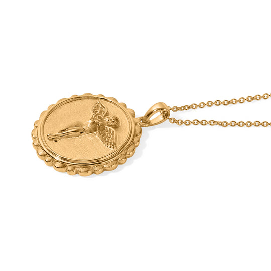 EverTrue Anhänger mit 50cm Edelstahl-Kette, Bronze mit Gelbgold E-Beschichtung