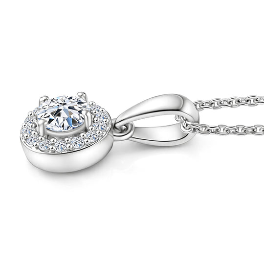 LUXURIANT DIAMOND - Lab Grown Diamant SI-GH Schmuckset (7-12 Werktage Lieferzeit) ca. 50 cm 925 Silber 750 Roségold vermeil ca. 0,50 ct.