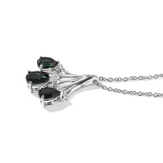 EVER TRUE Alexandrit Quarz Triplette Schmuckset ca. 50 cm ca. 4,78 ct.