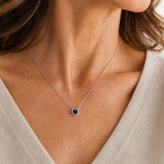 D'Joy Alexandrit Quarz Triplette Schmuckset ca. 50 cm 925 Silber Platiniert und Edelstahl Platiniert ca. 1,08 ct.