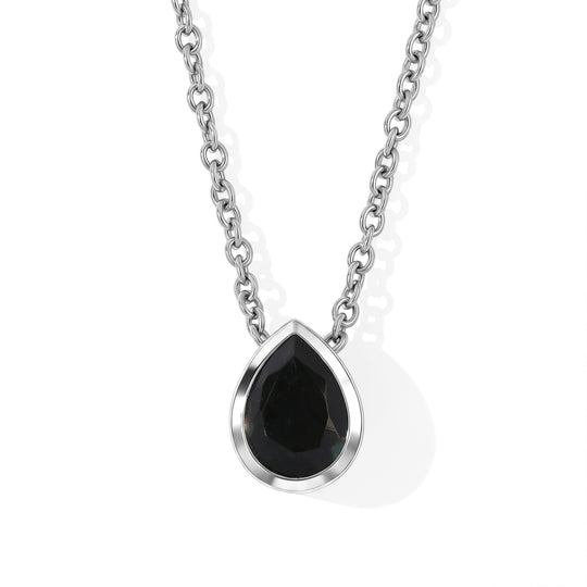 D'Joy Alexandrit Quarz Triplette Schmuckset ca. 50 cm 925 Silber Platiniert und Edelstahl Platiniert ca. 1,08 ct.
