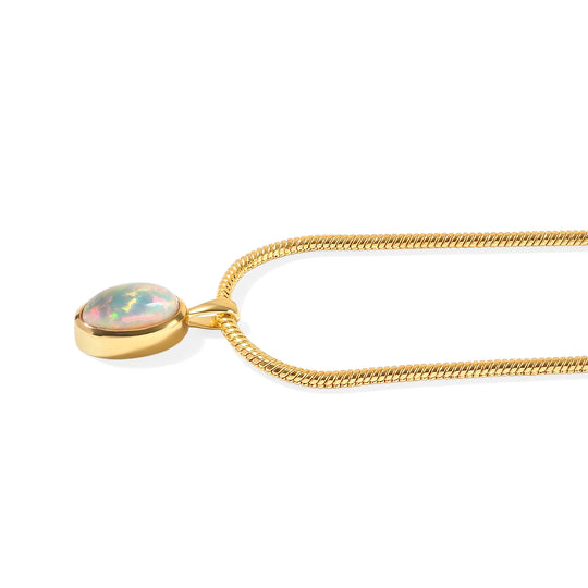 EVER TRUE AAA Natürlicher, äthiopischer Welo Opal Schmuckset (10-15 Werktage Lieferzeit) ca. 50 cm ca. 1.08 ct