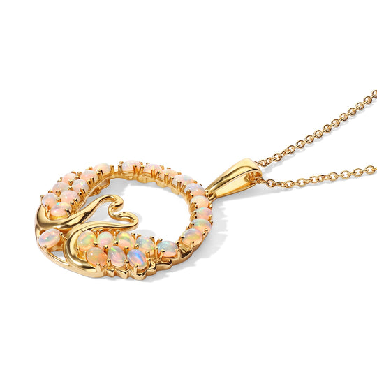 EVER TRUE AA Natürlicher, äthiopischer Welo Opal Schmuckset ca. 50 cm ca. 2,83 ct.