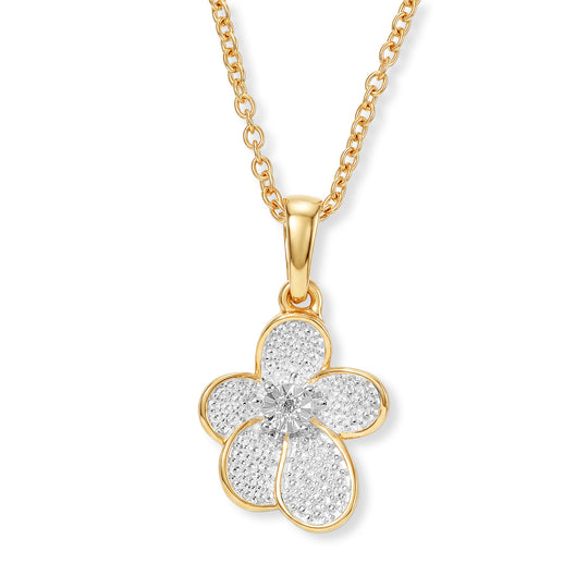 EVER TRUE Weißer Diamant Anhänger mit Kette, ca. 50 cm ca.