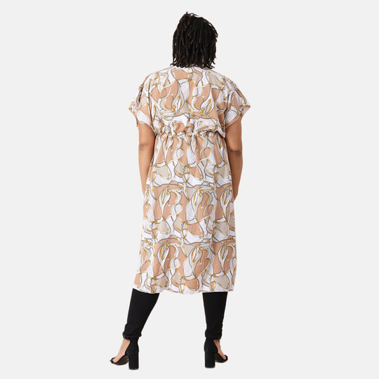 Langes Chiffon Kleid mit Paisleymuster, Einheitsgröße
