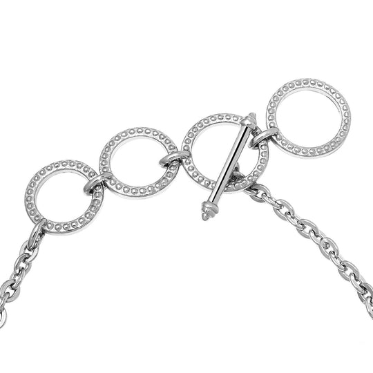 Tigerauge Armband, ca. 19 cm, Edelstahl ca. 10,95 ct