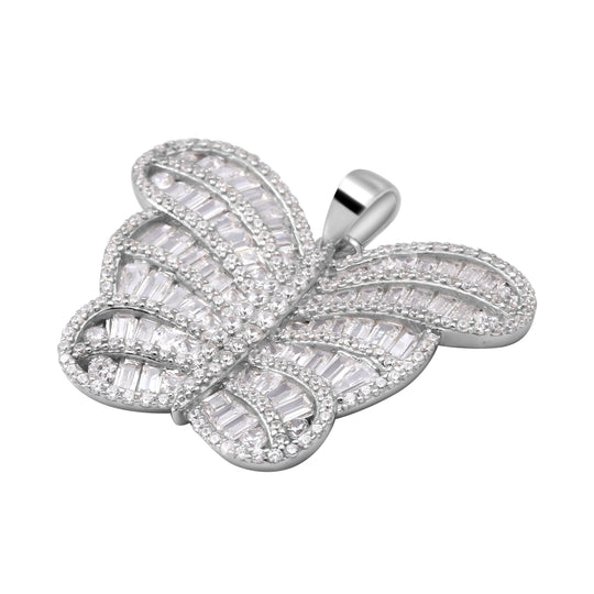Lustro Stella - weißer Zirkonia-Anhänger, 925 Silber rhodiniert ca. 7.59 ct
