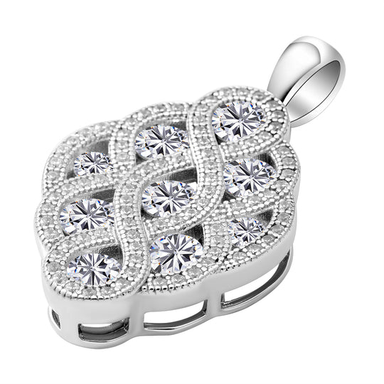 Lustro Stella - Weißer Zirkonia-Anhänger, 925 Silber rhodiniert ca. 1.73 ct