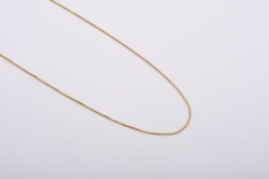 Italienische Schlangen-Kette, ca. 50 cm, 925 Silber vergoldet