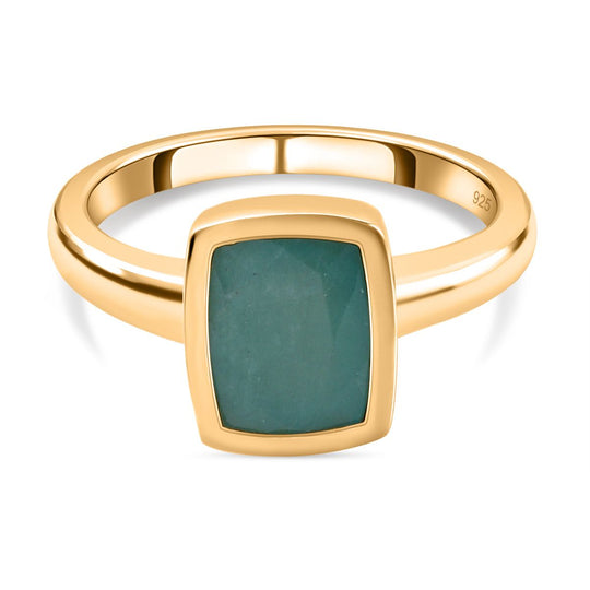 Grandidierit-Ring, 925 Silber vergoldet (Größe 19.00) ca. 2.30 ct