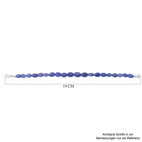 Tansanit Armband, 18.5 cm, ca. 50.00 ct