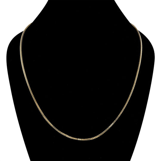 Franko-Halskette, ca. 50 cm, 375 Gold ca. 13,85g