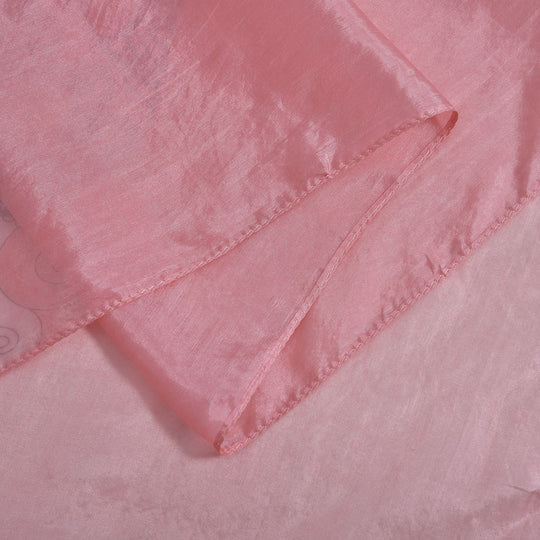 LA MAREY - bedruckter Seidenschal, 180x110 cm, Rosa
