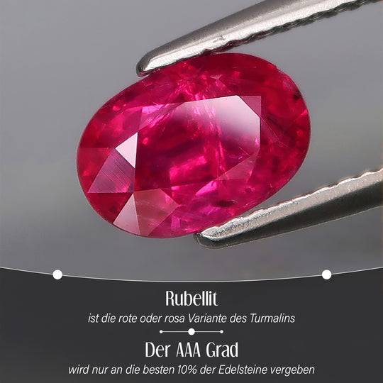 Iliana - AAA Rubellit und weißer Diamant-Ring, 750 Gold (Größe 18.00) ca. 3.00 ct