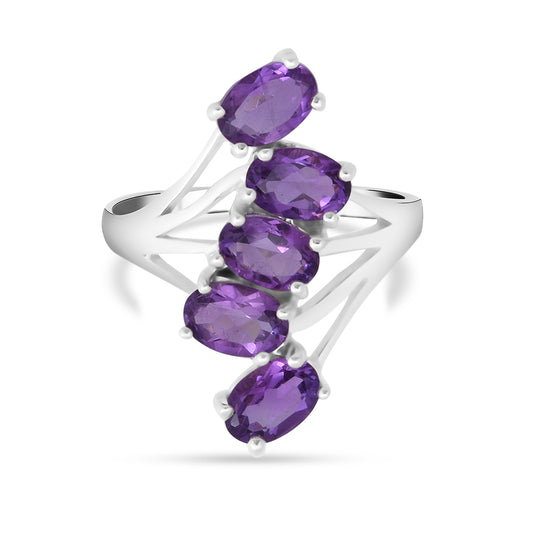 Afrikanischer Amethyst-Ring, 925 Silber ca. 2,00 ct