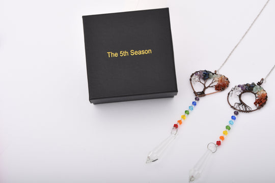 The 5th Season, Kristalldeko, Herz und Kugel, 37x5cm, mehrfarbig
